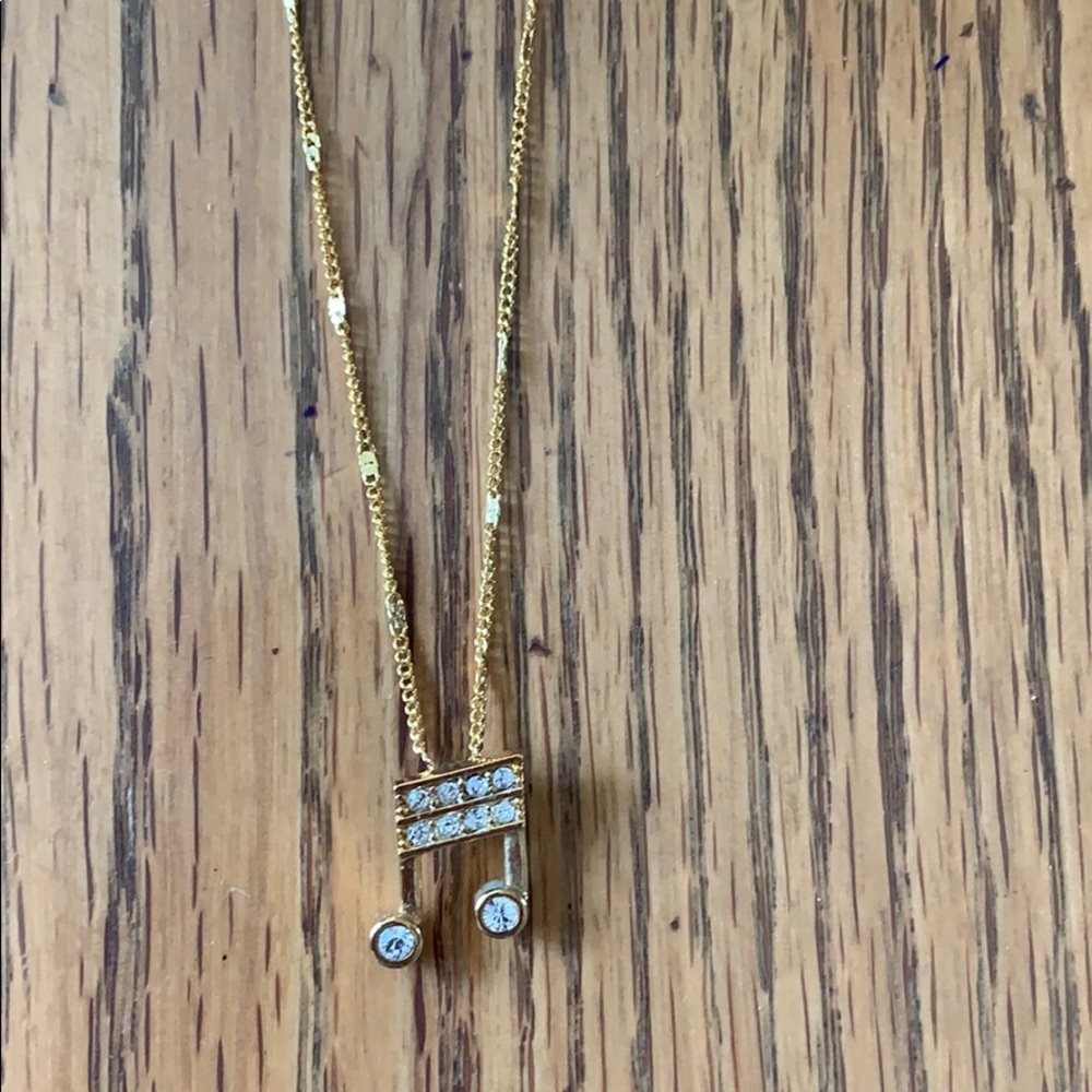 NWOT Musical note necklace